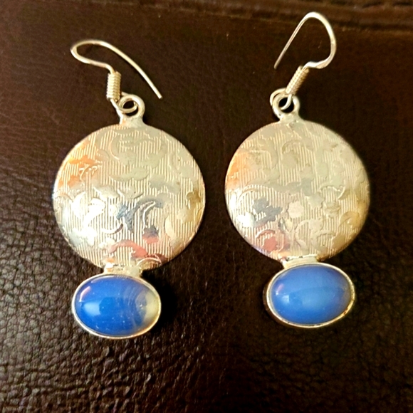 *$15 Sale* New Opalite Silver Earrings. - Picture 11 of 13